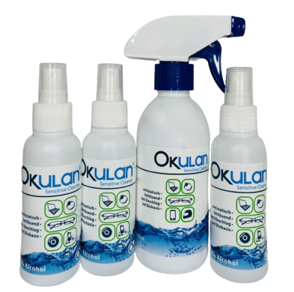 OKulan Set Family Sensitive Cleaner Brillenreiniger